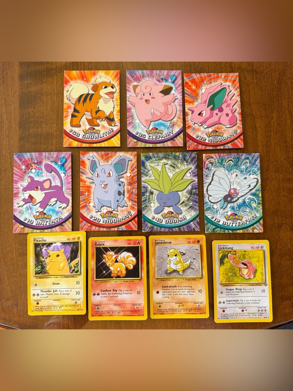 1999 Topps Pokémon TV Animation Edition Cards and Pokémon Cards